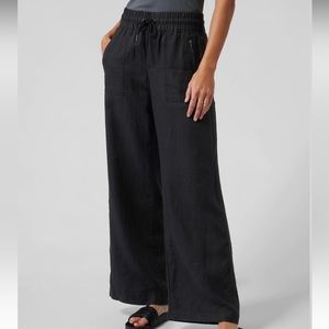 Athleta Wide Leg Linen Pant. Size 6